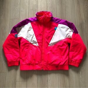 Vintage Obermeyer Sport Winter Ski Neon Jacket